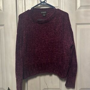 Purple crop top sweater size small